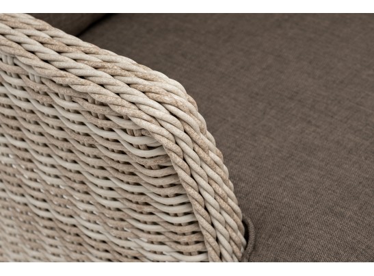 "Алиса" кресло плетеное, цвет бежевый с подушками в Каменске-Уральском