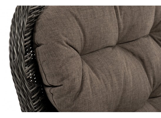 "Алиса" кресло плетеное, цвет графит с подушками в Каменске-Уральском