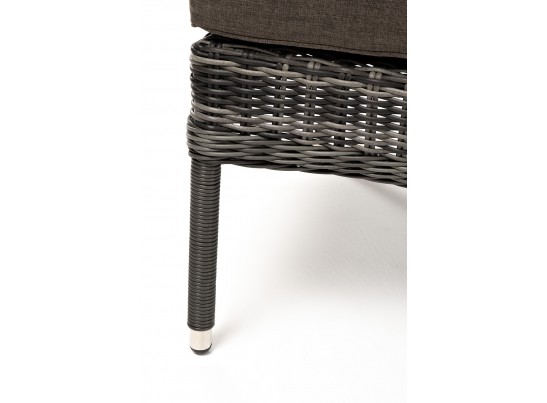 "Алиса" кресло плетеное, цвет графит с подушками в Каменске-Уральском