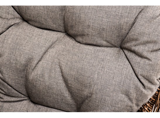 "Алиса" кресло плетеное, цвет коричневый с подушками в Каменске-Уральском