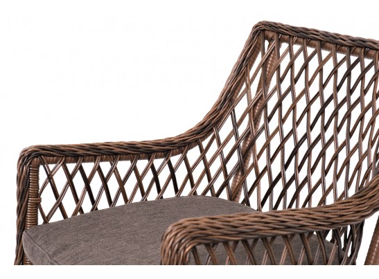 "Асти" лаунж-зона из искусственного ротанга на 4 персоны, цвет коричневый в Каменске-Уральском