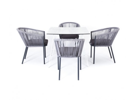 "Бари" обеденная группа на 4 персоны, круглый роуп, цвет светлый в Каменске-Уральском