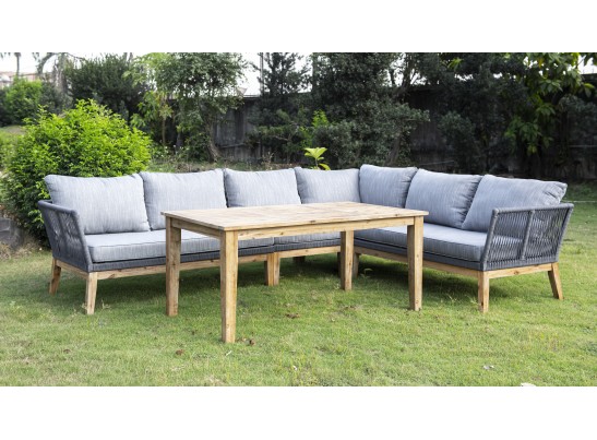 "Барселона" модуль диванный плетеный из роупа боковой правый в Каменске-Уральском