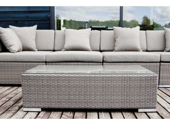 "Беллуно" столик журнальный из ротанга, цвет серо-коричневый в Каменске-Уральском