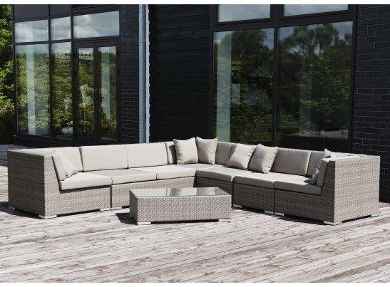 "Беллуно" столик журнальный из ротанга, цвет серо-коричневый в Каменске-Уральском