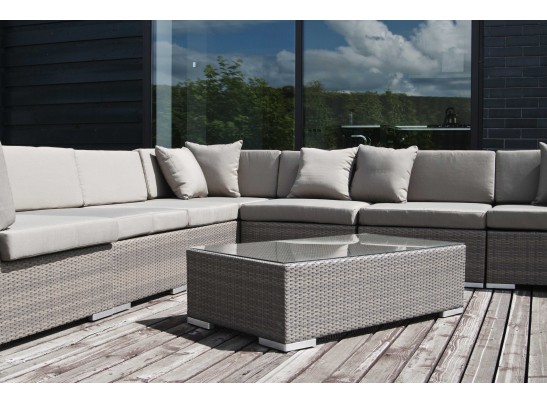 "Беллуно" столик журнальный из ротанга, цвет серо-коричневый в Каменске-Уральском