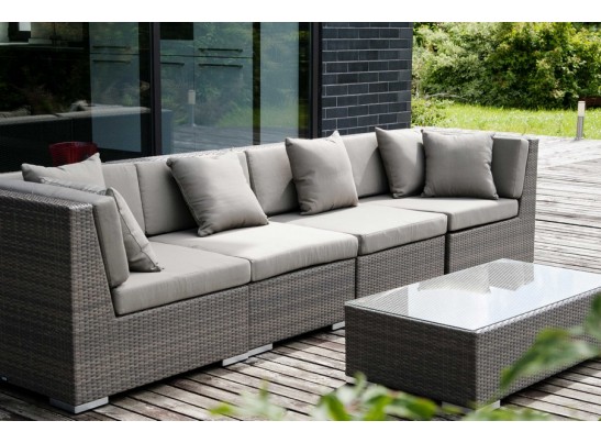 "Беллуно" столик журнальный из ротанга, цвет серо-коричневый в Каменске-Уральском