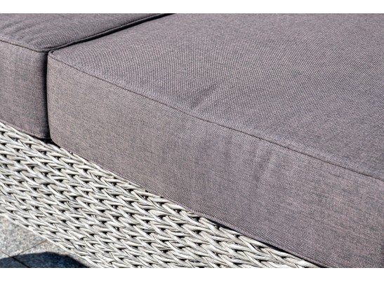"Боно" диван из искусственного ротанга (гиацинт) трехместный, цвет серый в Каменске-Уральском