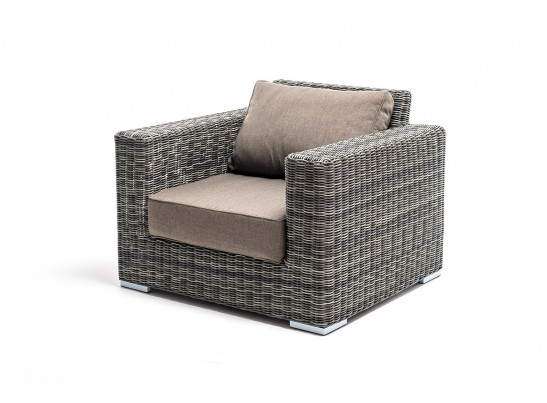 "Боно" лаунж-зона из искусственного ротанга, цвет графит в Каменске-Уральском