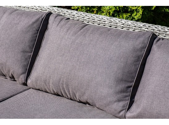 "Боно" лаунж-зона из искусственного ротанга (гиацинт), цвет серый в Каменске-Уральском