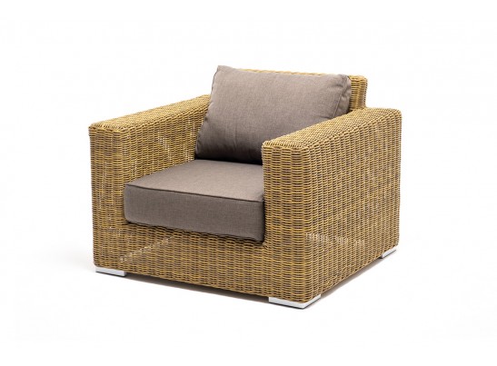 "Боно" лаунж-зона из искусственного ротанга, цвет соломенный в Каменске-Уральском