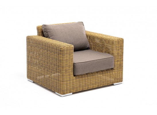 "Боно" лаунж-зона из искусственного ротанга, цвет соломенный в Каменске-Уральском