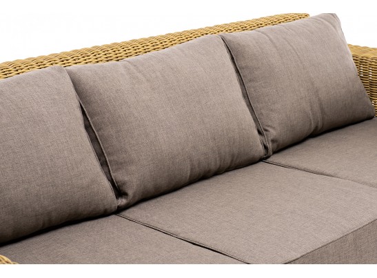 "Боно" лаунж-зона из искусственного ротанга, цвет соломенный в Каменске-Уральском