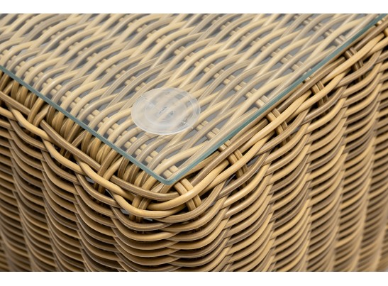 "Боно" лаунж-зона из искусственного ротанга, цвет соломенный в Каменске-Уральском