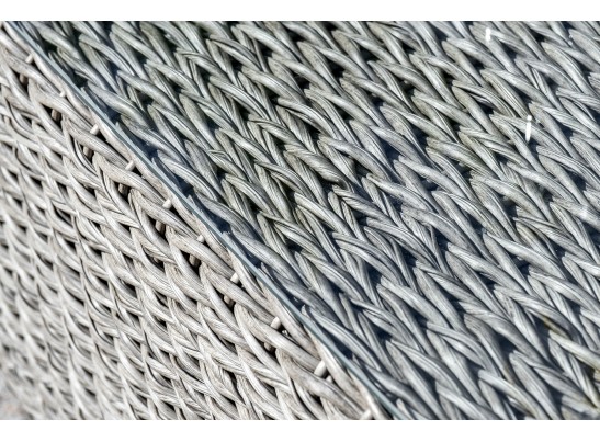 "Боно" журнальный столик из искусственного ротанга (гиацинт), цвет серый в Каменске-Уральском