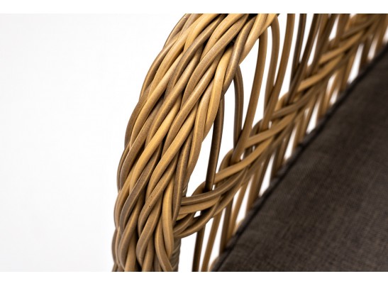 "Цесена" кресло плетеное из искусственного ротанга, цвет соломенный в Каменске-Уральском