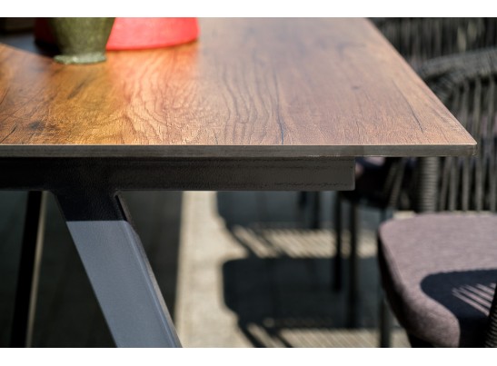 "Рио" стол интерьерный из HPL 300х100см, цвет столешницы "дуб" в Каменске-Уральском