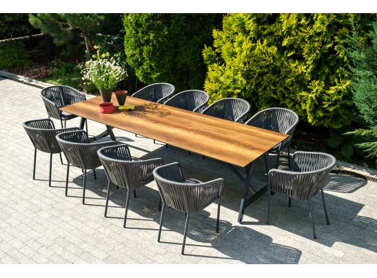 "Рио" стол интерьерный из HPL 300х100см, цвет столешницы "дуб" в Каменске-Уральском