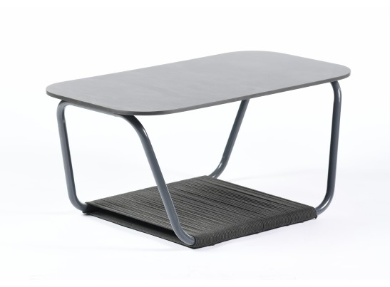 "Гранада" журнальный стол 100х65 см из HPL, цвет "черный мрамор" в Каменске-Уральском