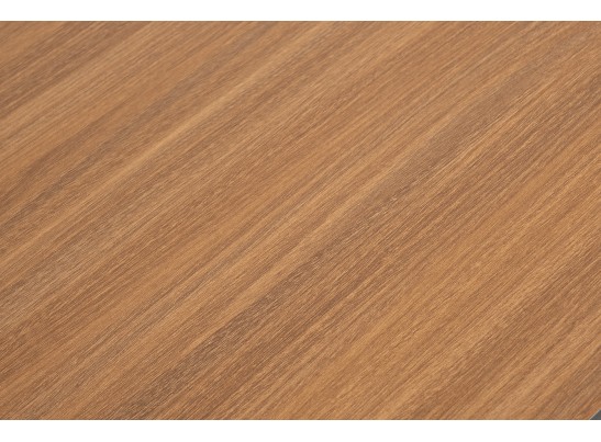 "Диего" журнальный стол из HPL 120х60 H40, каркас белый муар, цвет "дуб" в Каменске-Уральском