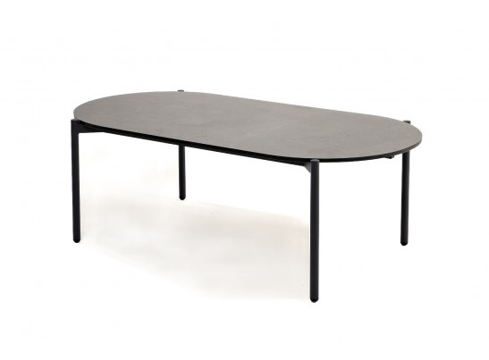 "Диего" журнальный стол из HPL 120х60 H40, каркас темно-серый (RAL7024), цвет "серый гранит" в Каменске-Уральском