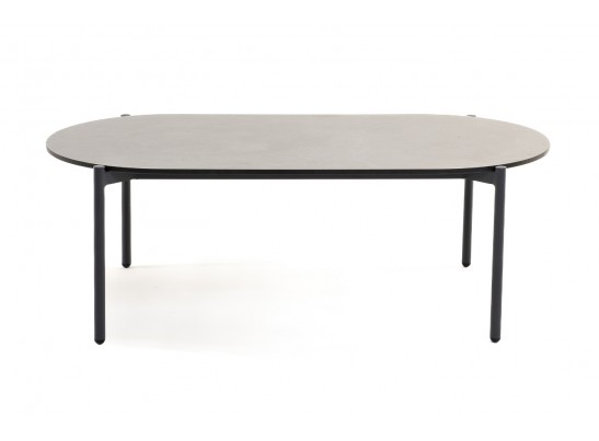 "Диего" журнальный стол из HPL 120х60 H40, каркас темно-серый (RAL7024), цвет "серый гранит" в Каменске-Уральском