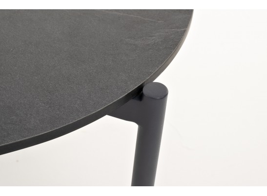 "Диего" журнальный стол из HPL 120х60 H40, каркас темно-серый (RAL7024), цвет "серый гранит" в Каменске-Уральском