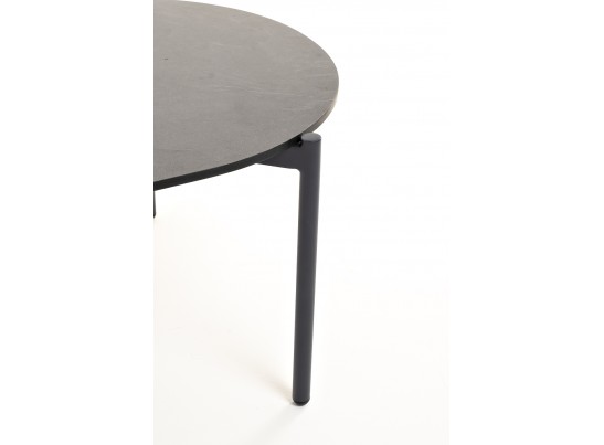 "Диего" журнальный стол из HPL 120х60 H40, каркас темно-серый (RAL7024), цвет "серый гранит" в Каменске-Уральском