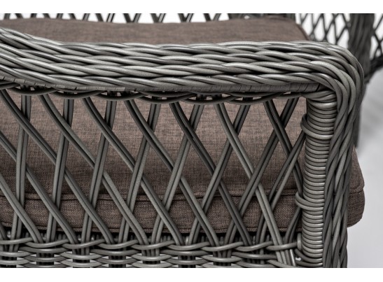 "Дольче" обеденная группа из искусственного ротанга, цвет графит в Каменске-Уральском