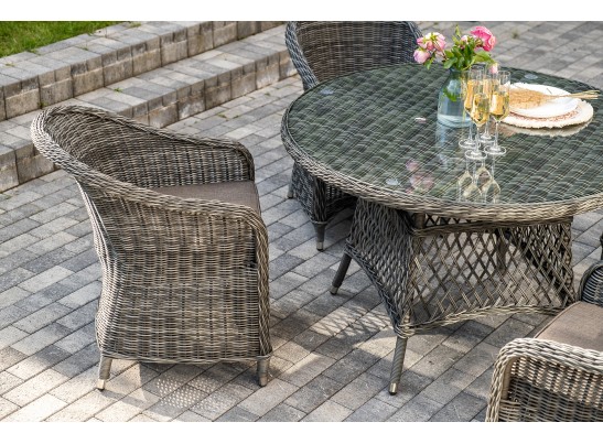 "Равенна" обеденная группа плетеная, цвет графит в Каменске-Уральском