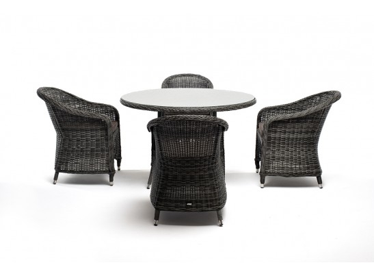 "Равенна" обеденная группа плетеная, цвет графит в Каменске-Уральском