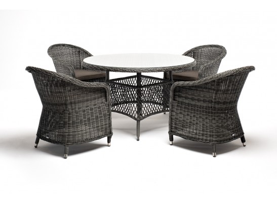 "Равенна" обеденная группа плетеная, цвет графит в Каменске-Уральском