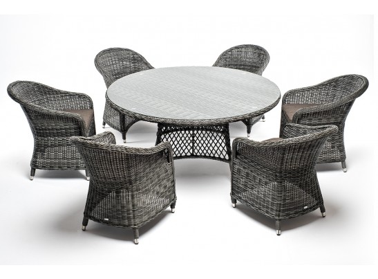 "Эспрессо–150 R" обеденная группа плетеная, цвет графит в Каменске-Уральском