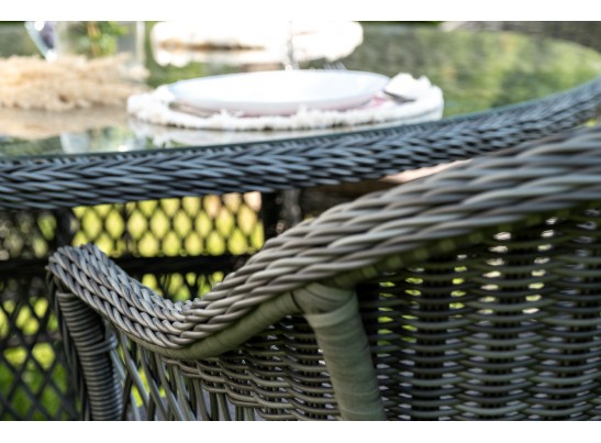 "Эспрессо–150 S" обеденная группа плетеная, цвет графит в Каменске-Уральском