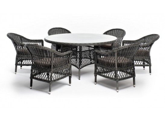 "Эспрессо–150 S" обеденная группа плетеная, цвет графит в Каменске-Уральском