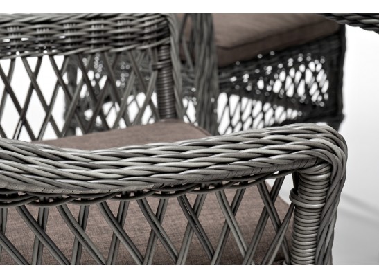 "Эспрессо–150 S" обеденная группа плетеная, цвет графит в Каменске-Уральском