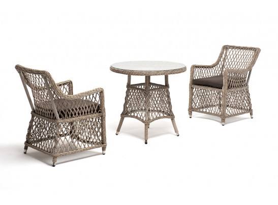 "Эспрессо–80 L" обеденная группа плетеная, цвет бежевый в Каменске-Уральском