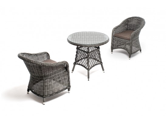 "Эспрессо–80 R" обеденная группа плетеная, цвет графит в Каменске-Уральском