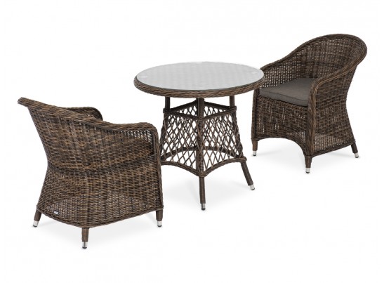 "Эспрессо–80 R" обеденная группа плетеная, цвет коричневый в Каменске-Уральском