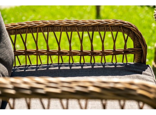 "Эспрессо–150 C" обеденная группа плетеная, цвет соломенный в Каменске-Уральском