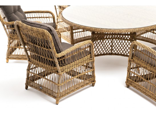 "Эспрессо–150 C" обеденная группа плетеная, цвет соломенный в Каменске-Уральском