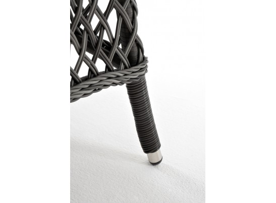 "Эспрессо" плетеный круглый стол, диаметр 118 см, цвет графит в Каменске-Уральском