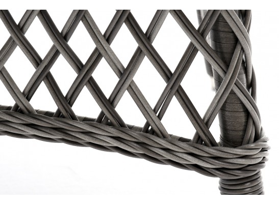 "Эспрессо" плетеный круглый стол, диаметр 118 см, цвет графит в Каменске-Уральском