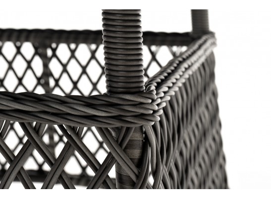 "Эспрессо" плетеный круглый стол, диаметр 150 см, цвет графит в Каменске-Уральском