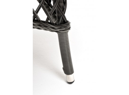 "Эспрессо" плетеный круглый стол, диаметр 150 см, цвет графит в Каменске-Уральском