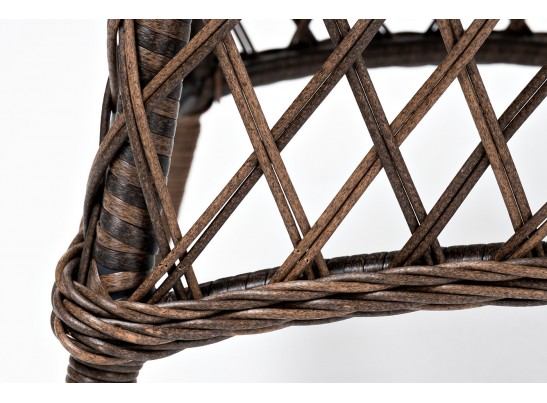 "Эспрессо" плетеный круглый стол, диаметр 80 см, цвет коричневый в Каменске-Уральском