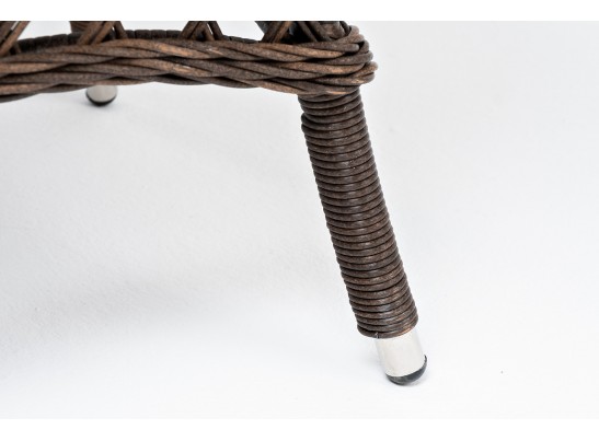 "Эспрессо" плетеный круглый стол, диаметр 80 см, цвет коричневый в Каменске-Уральском