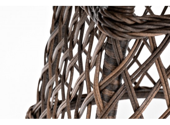 "Эспрессо" плетеный круглый стол, диаметр 80 см, цвет коричневый в Каменске-Уральском