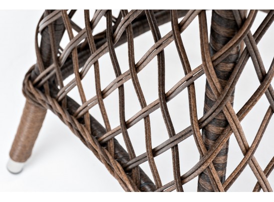 "Эспрессо" плетеный круглый стол, диаметр 80 см, цвет коричневый в Каменске-Уральском