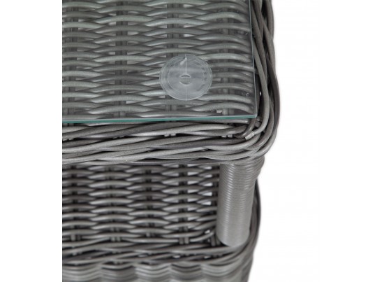 "Форио" столик кофейный из искусственного ротанга, цвет графит в Каменске-Уральском